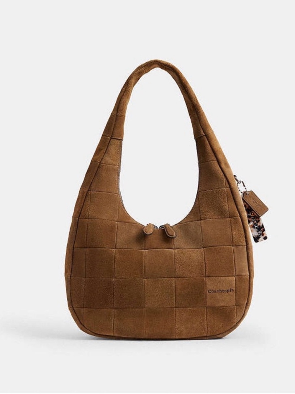 Coachtopia Alter Ego Suede Hobo Bag in Brown